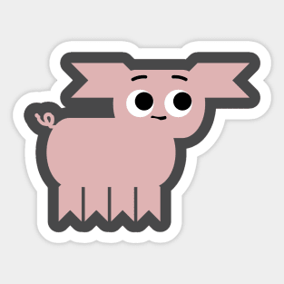 Petunia, the Pink Pig Sticker